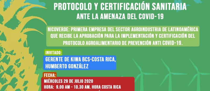 Foro Virtual: Protocolo y Certificación Sanitaria ante la Amenaza del COVID-19